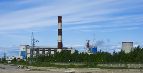 Термоэлектростанция — стоковое фото