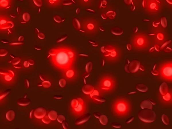 Infiziertes Blut — Stockfoto