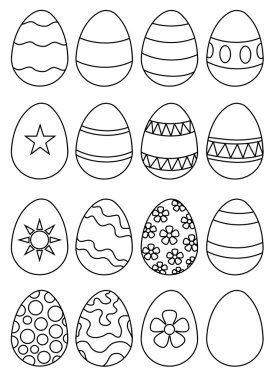 Eggs you colour clipart