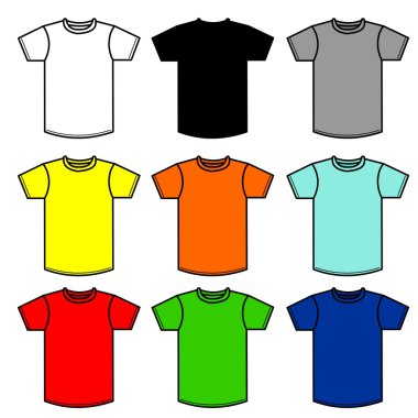 90 shirts clipart