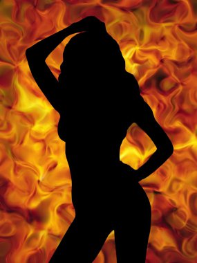 Hot girl clipart