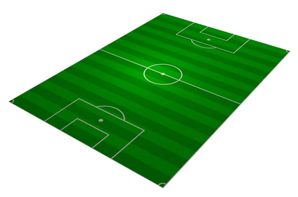 Soccer field angled — Stock Photo, Image