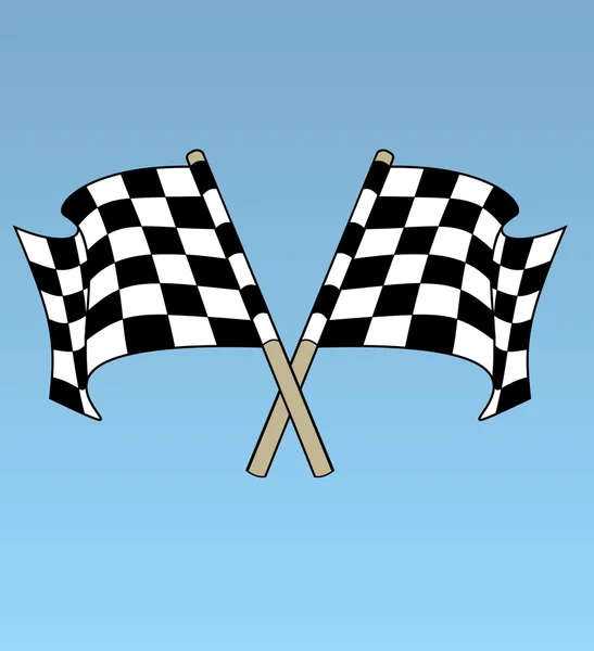 Шахматные флаги — стоковое фото