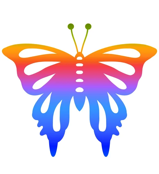 Renkli kelebek — Stok fotoğraf