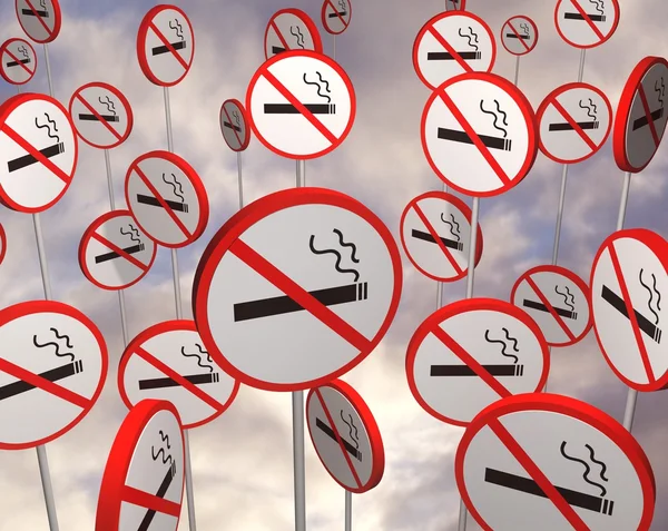 ない禁煙の標識 — ストック写真