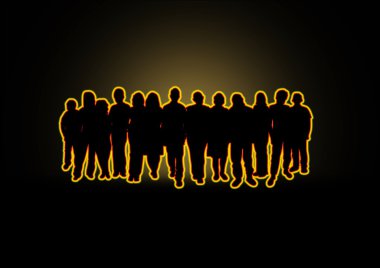 Glow Crowd clipart