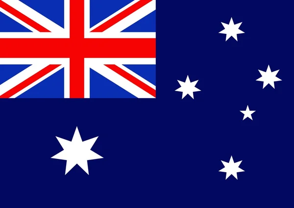 Australiska flaggan — Stockfoto