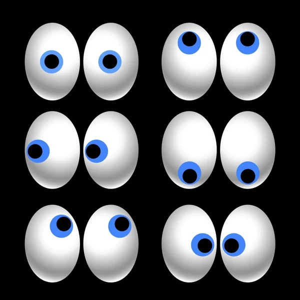 Occhi da cartone animato — Foto Stock