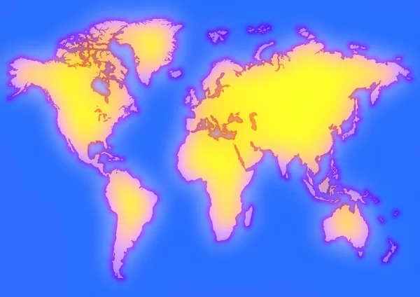Sarı harita — Stok fotoğraf