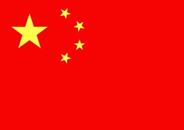 China-Flagge — Stockfoto