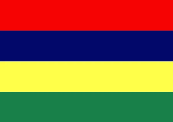 Vlag van Mauritius — Stockfoto