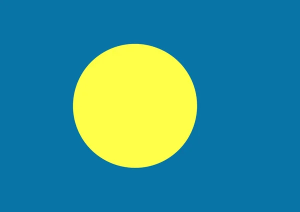 Bandeira de Palau — Fotografia de Stock