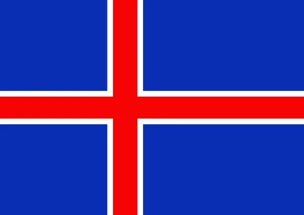 Iceland Flag — Stock Photo, Image