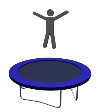 Trampoline clipart