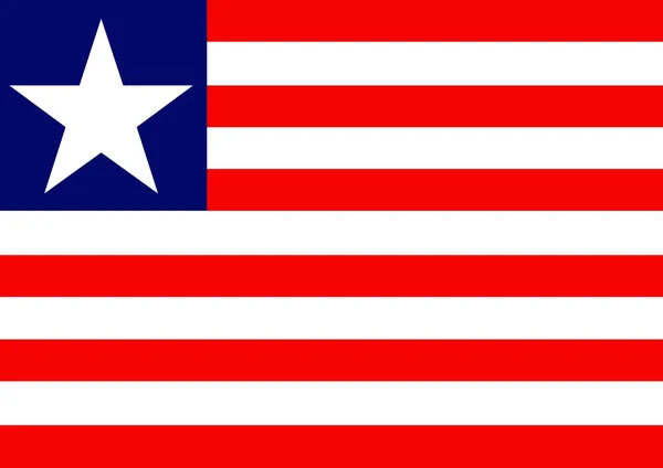 Libériai zászló — Stock Fotó
