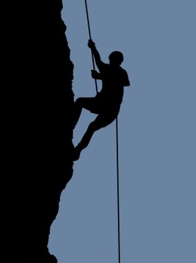 Rock climbing clipart