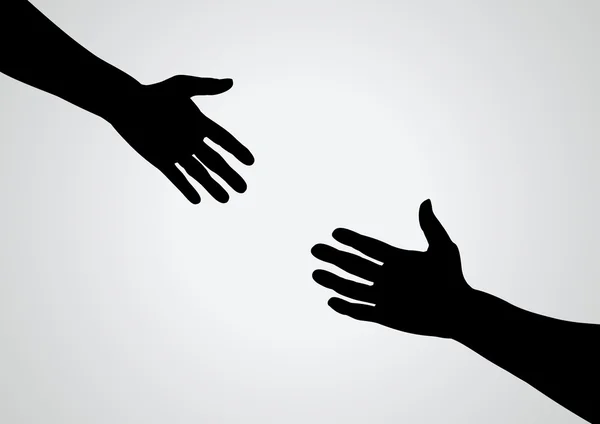 Ajudando a mão — Fotografia de Stock