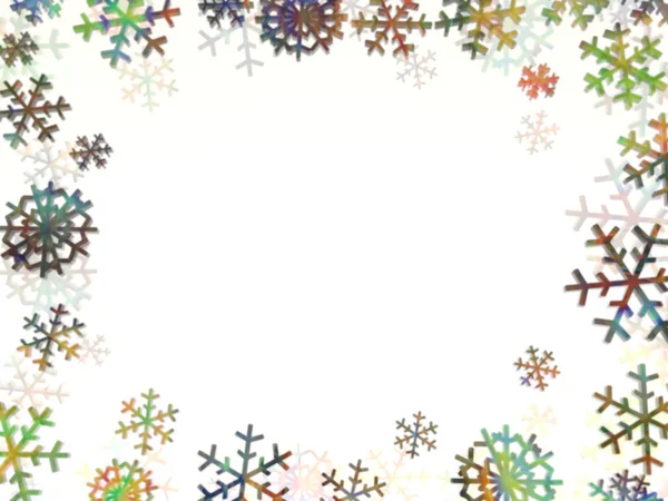 Snowflake frame — Stock Photo, Image