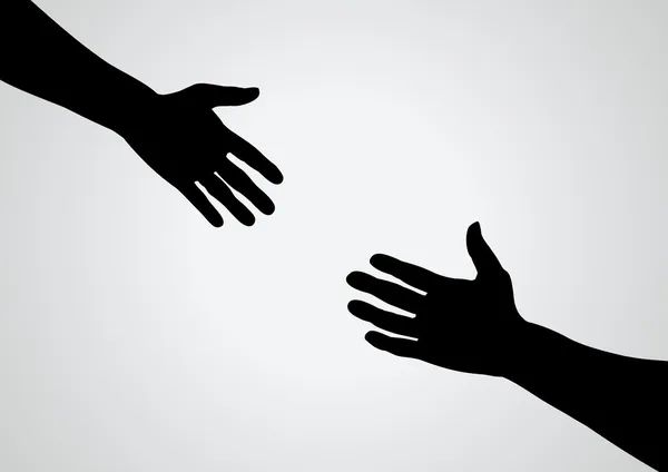 Segítő kéz Stock Kép