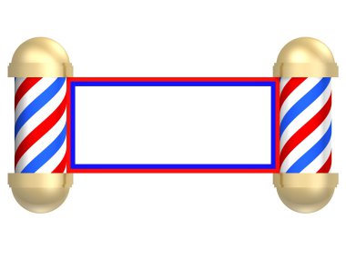 Barbershop scroll clipart