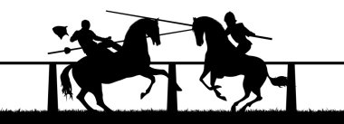 Jousting clipart