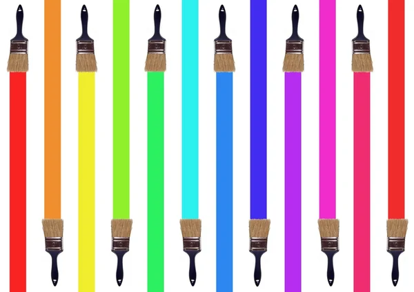 Maloval barevné pruhy — Stock fotografie