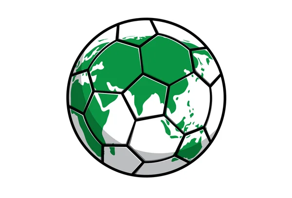 Football planétaire Illustration De Stock