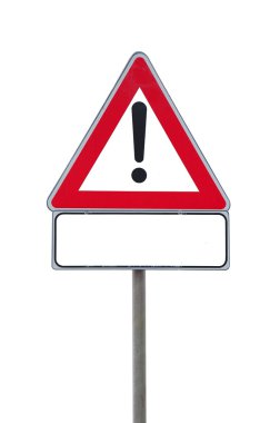 Attention road sign clipart