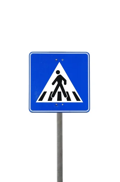Pedestrian track road sign — Stock Photo, Image