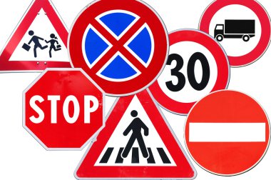 Collection of road sign clipart