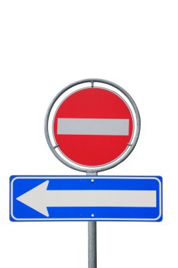 One way road sign clipart