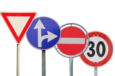 Collection of road sign clipart