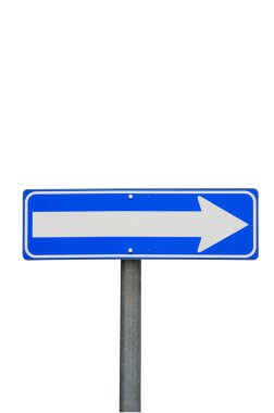 One way road sign clipart