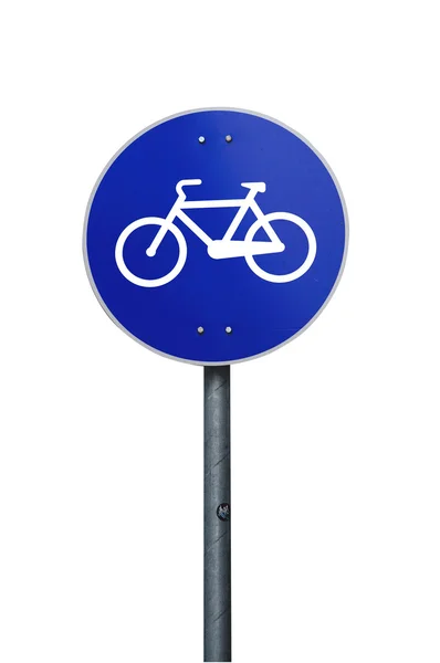 Bike track road sign — Stock Photo, Image