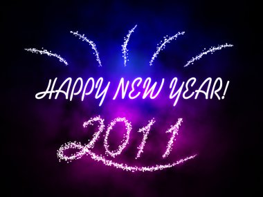 Happy New Year 2011 clipart