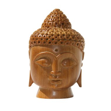 Buda ahşap kesme kafası