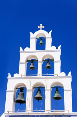 Church orthodox in Santorini clipart