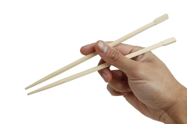 stock image Hand holding chopstick