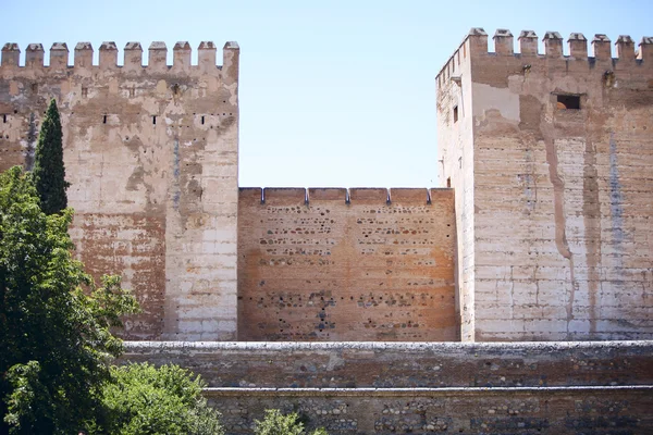 Alcazaba van alhambra Stockafbeelding