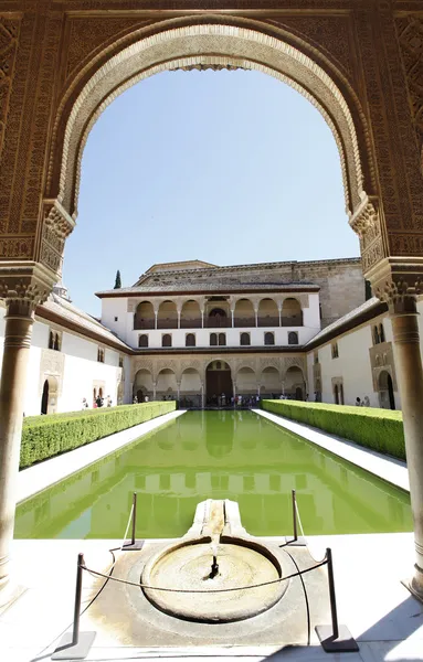 Patio de Arrayanes, Alhambra Photo De Stock