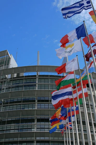 Edifício do Parlamento em Estrasburgo, UE Fotos De Bancos De Imagens