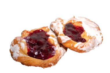 Cherry Danish with Clipping Path clipart