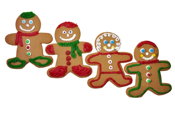 Gingerbread Men Isolated — Stock Photo, Image