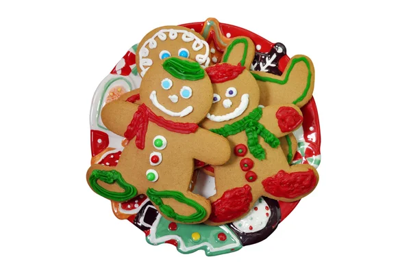 Gingerbread Cookies Isolated — Stock Photo, Image