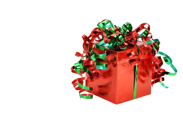 Christmas Gift with Clipping Path — Stock Photo, Image
