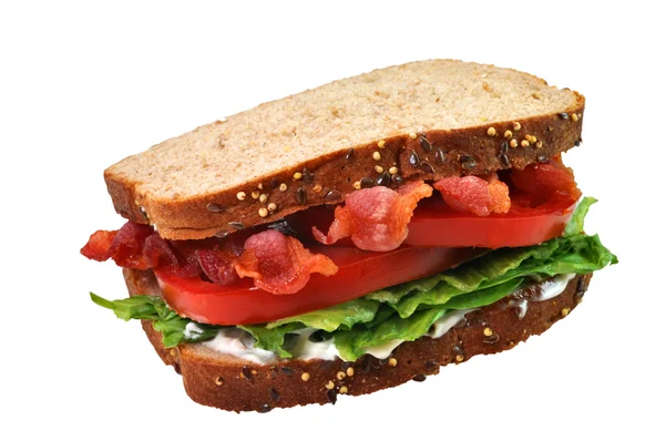 Сендвич BLT, изолированные, обтравочный контур — стоковое фото