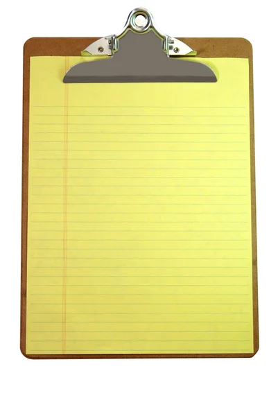 Clipboard and Paper Isolated — Stock Photo, Image