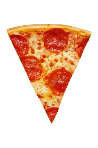 페퍼 로니 피자 한 조각 — 스톡 사진