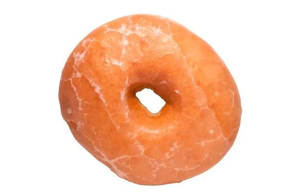 Donut glacé avec chemin de coupe — Photo
