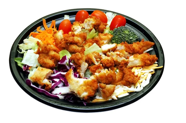 Salad with Chopped Chicken — Stock Photo, Image